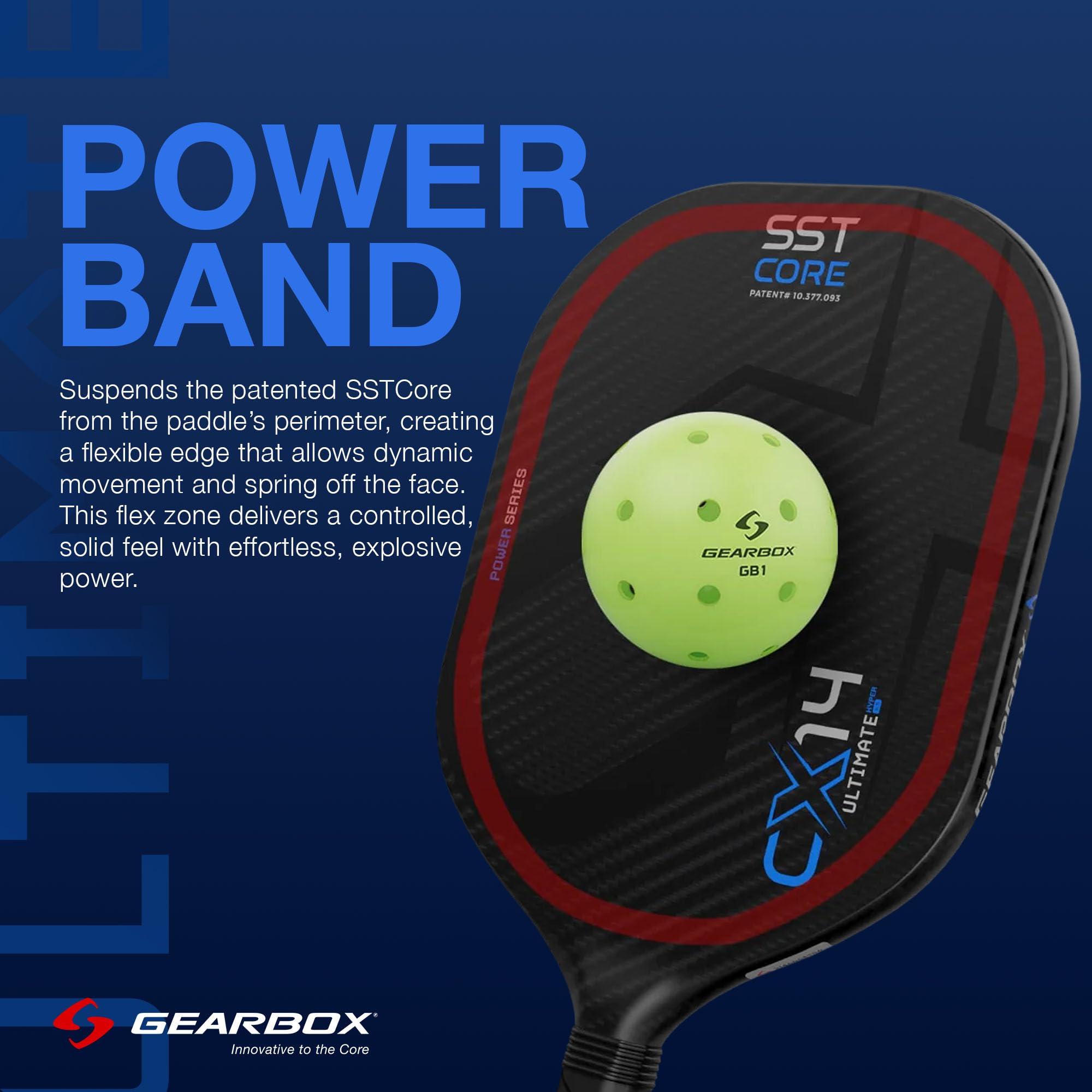 Amazon.com : Gearbox CX14H Ultimate Power Hyper Pickleball Paddle